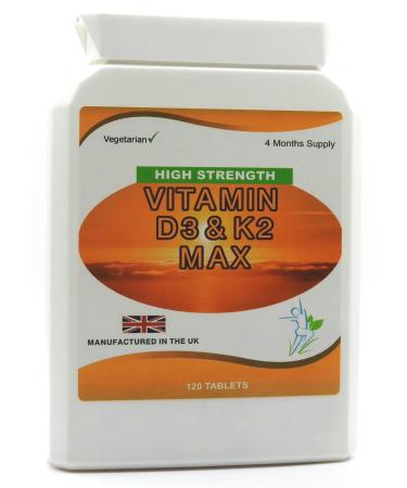 Vitamin K2 MK7 Natural NATTO HIGH Strength 100mcg Vegetarian 60 Capsules