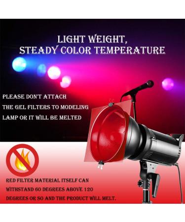 SAKOLLA 10Pcs Christmas Gel Filter - Red/Green Transparent Film 8.5 x 11 Inches Colored Overlays for Outdoor Lighting - Christmas Landscape Decoration - Buy Online on GoSupps.com