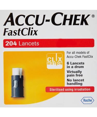 Accu-Chek FastClix Lancets + Accu-Chek Performa Test Strips | Preloaded 204 Lancet Pack + 50 Test Cassette Bundle | Saver Pack - Buy Online on GoSupps.com