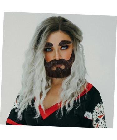 NULYLU 1 Set Beard Dress up Realistic Mustache Full Beard Mustache Beards for Costumes Beard Prop Plush - Buy Online on GoSupps.com