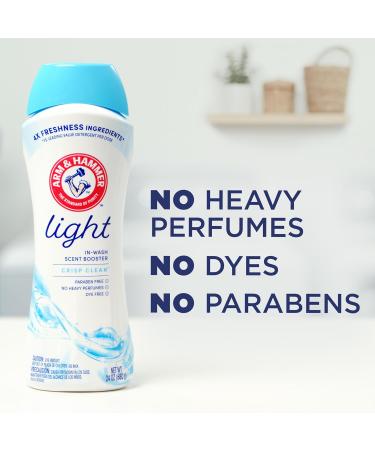 Arm & Hammer Light In-Wash Scent Booster Crisp Clean 24oz - Premium Odor Eliminator & Laundry Freshener for International Shipping - Buy Online on GoSupps.com