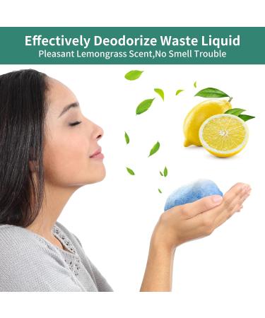 20 Pack Eco-Friendly Portable Toilet Chemicals for Camping - Poo Powder for Waste Treatment & Odor Control - Buy Online on GoSupps.com