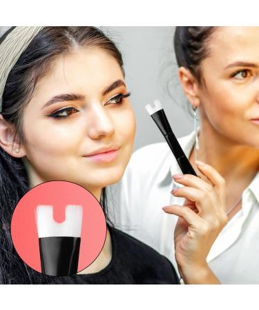 Buy Nose Contour Brush | U-Shaped Dual End Makeup Brush for Pro Contouring | Black & White - Buy Online on GoSupps.com