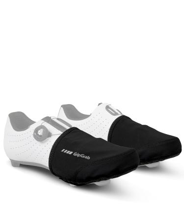 Gripgrab windproof light racing bike toe warmer cycling toe over shoes toe cover toe cap wind protection overcoat l/xl (42-45) black
