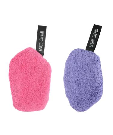 Washable Slaughtering Pads - 2-Piece Set for Facial Cleaning & Skin Care | Slimming Reusable with Handle (11.5 x 7.5 cm 2 Colors) - Buy Online on GoSupps.com