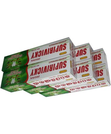 Buy 6 x Supirivicky Ayurvedic Toothpaste (75ml) - Fluoride Free for Healthy Teeth | International Shipping Available - Buy Online on GoSupps.com