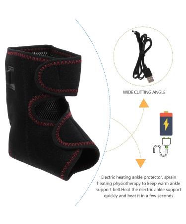 FRCOLOR Electric Heating Ankle Protector - 2 Pcs Heated Ankle Brace for Injury Support & Fatigue Relief - Buy Online on GoSupps.com
