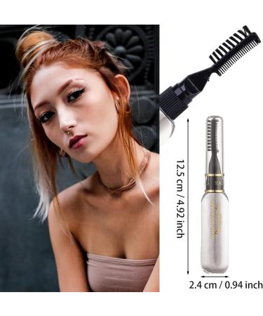 White Hair Spray Colour for Kids Temporary Hair Chalk Comb Washable Hair Dye Instant Hair Dye for Christmas Halloween Birthdays Parties(White) - Buy Online on GoSupps.com