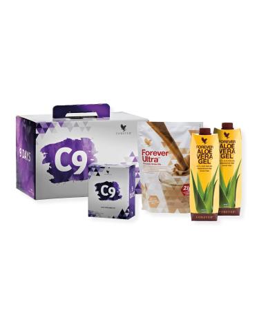 Forever C9 Chocolate-9-day body cleaning program healthy weight loss with chocolate taste important vitamins and trace elements - Buy Online on GoSupps.com