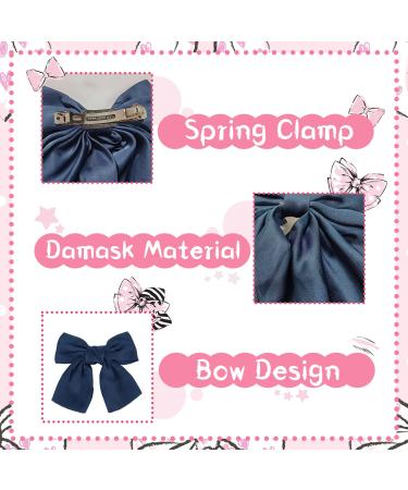 Shop Bow Hair Clip - Women s French Large Hair Bows | Blue Hair Clips for Girls - International Shipping Available - Buy Online on GoSupps.com