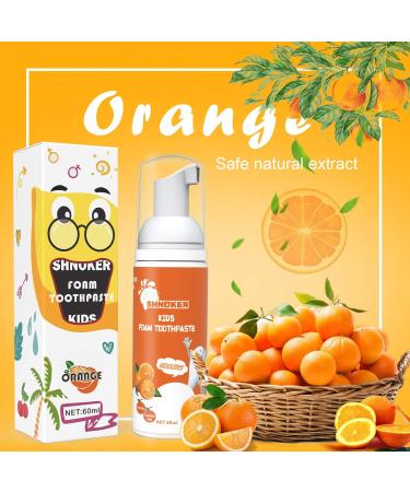 Kids U-shaped Toddler Toothbrush & Foam Toothpaste Set | Orange Flavor | Ages 2-5 | Manual Training Brush | 360Oral Teeth Cleaning | Blue - Buy Online on GoSupps.com