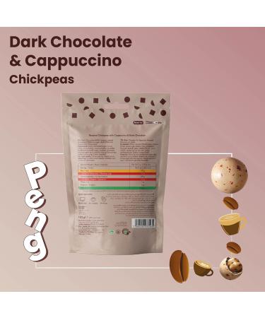Buy 12 x 110g PENG Finer Vegan Chocolate & Cappuccino Chickpeas - Protein-Rich Snacks in Resealable Packaging for Guilt-Free Indulgence - Buy Online on GoSupps.com