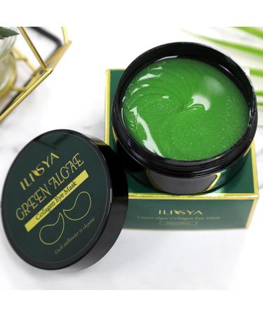 Green Algae Under Eye Patches Collagen Eye Mask with Seaweed for Under Eye Bags Dark Circles Eye Gel Pads for Puffy Eyes Moisturizing-60pcs - Buy Online on GoSupps.com
