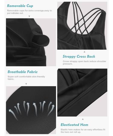 OYANUS Women's Sexy Backless Yoga Tank Top - Quick Dry Activewear for Gym and Running | Large, Black - Buy Online on GoSupps.com