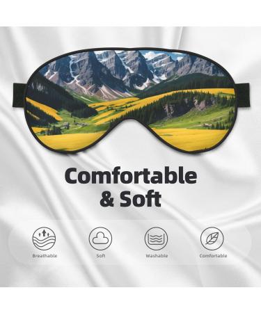 Shop Reusable Sleep Mask Eye Covers - Soft Blackout Eye Masks for Better Sleep & Travel Essentials | Sunflower Design - Buy Online on GoSupps.com