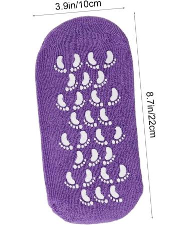 POPETPOP 2 Pairs Gel Socks Gel Lined Socks Moisturizing Heel Sleeves Moisture Heel Socks Dry Feet Socks Spa Socks Heel Softening Socks Silicone Socks Miss Foot Vegetable Gel Commodity 22x10x1cm - Buy Online on GoSupps.com