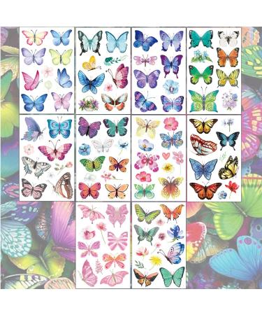 Ooopsiun Butterfly Temporary Tattoos - 90 Styles, Perfect Party Favor for Girls & Women - Buy Online on GoSupps.com