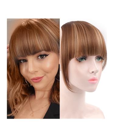 Bangs Hair Clip Bangs Hair for Women Straight Synthetic Blunt Bangs Clip in Bangs Hair Extensions Synthetic Neat Flat Bang with Temples Thick Front Face Fringe Bangs Hairpieces for Women Bangs Clip in 6inches 12H22