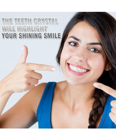 25-Piece Tondiamo Tooth Gem Kit: Removable Fashionable Tooth Jewelry - Rice & Round Style Clear Crystal Ornaments - Buy Online on GoSupps.com