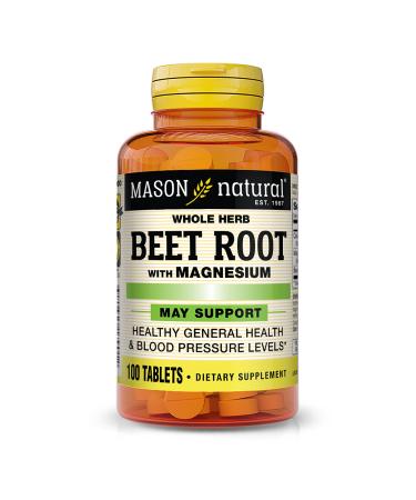 Mason Natural Whole Herb Beet Root with Magnesium 100 Tablets