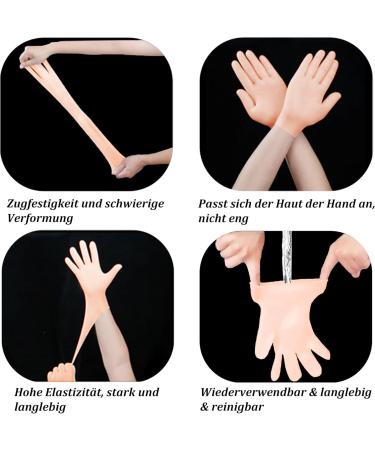 Moisturizing Silicone Spa Gel Gloves for Hand Care | Reusable Yellow Sleep Gloves for Dry Cracked Hands - 1 Pair - Buy Online on GoSupps.com
