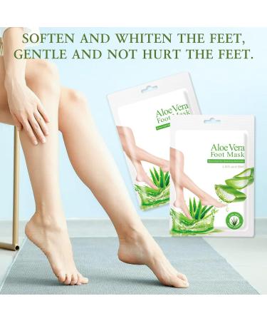 PAYFULLY callus socks 6 pairs of foot masks aloe vera foot masks moisturizing care callus socks for dry and cracked feet callus remover socks for women and men - Buy Online on GoSupps.com