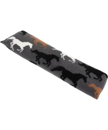 Microwavable Lavender Wheat Bags Animal Print Microwave Heat Pack for Back Neck Joints and Shoulder Pain Relief 44cmx13cm (Horses Grey) - Buy Online on GoSupps.com