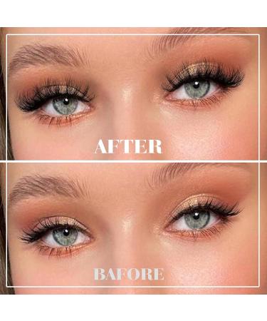 Fluffy 6D Faux Mink Cluster Lashes 16-22mm for Dramatic Cat-Eye Wispy DIY Extensions - A22MM - Buy Online on GoSupps.com