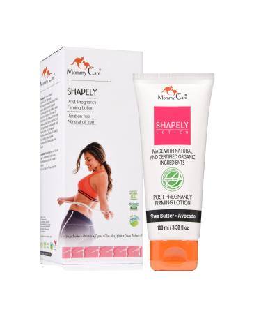 Mommy Care Shapely Post Pregnancy Firming Lotion Postpartum Belly Firming Cream Tummy Tightening for After Pregnancy Certified Organic (1 Bottle 3.38 fl.oz) 3.38 Fl Oz (Pack of 1)