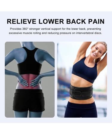 ROUDJER Back Brace Belt for Low Back Pain Relief with 6 Stays Comfortable Adjustable Anti-Skid Back Support Belt for Men and Women Herniated Disc Sciatica Scoliosis (X-Large) - Buy Online on GoSupps.com
