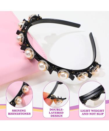 Double Bangs Hairstyle Hairpin Headband - 6 Piece Set - Korean Braided Headbands for Women and Girls - Classic Style - Buy Online on GoSupps.com