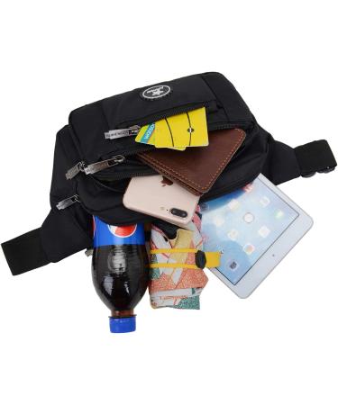 Buy Ariineer Waterproof Bunkbag - Plus Size Hip Bag for Travel & Sports - Unisex Running & Belly Pocket in Black - Buy Online on GoSupps.com
