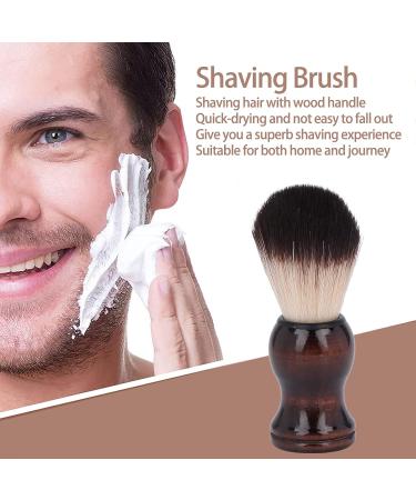 Razor Brush for Men - Soft Hair Shaving Brush with Wooden Handle | Perfect for Salons Home and Travel - Eco-Friendly Gift - Buy Online on GoSupps.com