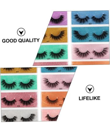 minkissy 10 Pairs False Eyelashes Eyelash Trendy Makeup Lash Accessories Makeup Accessories Lash Cosmetics Accessories for Girls Girls' Accessories False Lashes 3d Make up Imitation - Buy Online on GoSupps.com