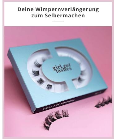 Girlgotlashes Mini Box Doll Eye Edition No. 1 | Vegan Handmade Eyelash Extensions for Home | 5-7 Days Hold - Buy Online on GoSupps.com
