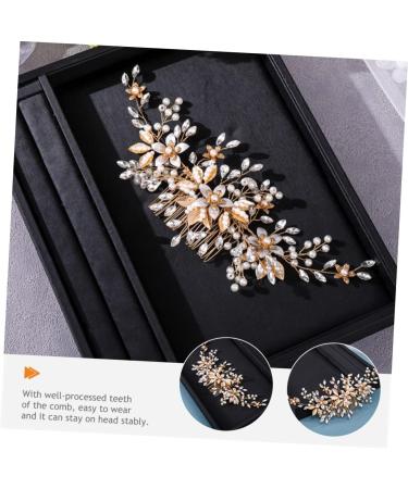Didiseaon Headgear Rhinestone Hair Clip Accessories Rhinestone Barrettes Crystal Headpiece Wedding Pearl Hair Barrettes Bridal Hair Decor Hair Dryer Brush Tiara Comb Bride Metal The Flowers - Buy Online on GoSupps.com