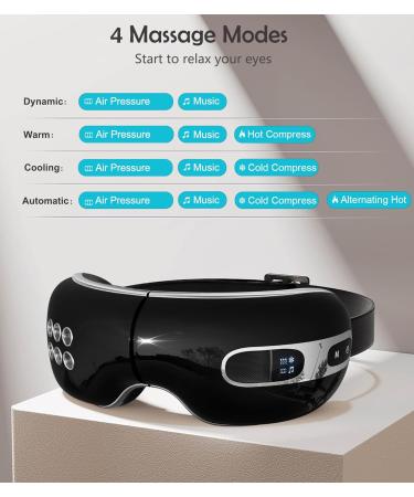 Eye Massager with Heat & Cooling | Relieve Eye Strain Dark Circles & Puffiness | Best Gifts for Relaxation & Sleep - Buy Online on GoSupps.com