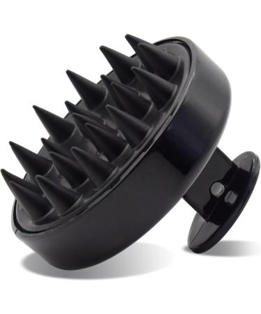 Soft Silicone Scalp Massager & Shampoo Brush for Hair Growth - Exfoliating Hair Wash Scrubber for Men Women & Pets (Black) - Buy Online on GoSupps.com