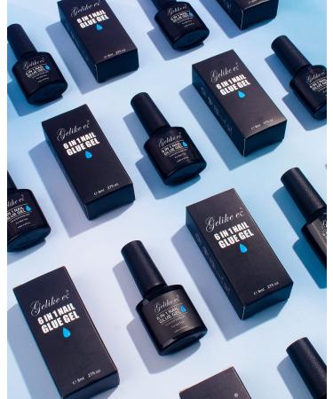 Gelike EC 6 in 1 Nail Glue Gel - Long Lasting UV Extension Glue for Acrylic Nails - Nail Repair Treatment | 1PCS Nail Glue - Buy Online on GoSupps.com