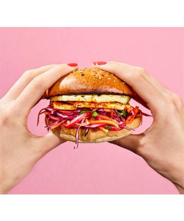 Halloumi Cheese Burger Slices (4x50g) x3 pack Kouzina. Cypriot full fat cheese produced from blend of cow sheep and goat milk. Ideal for home use summer bbqs and garden parties. - Buy Online on GoSupps.com