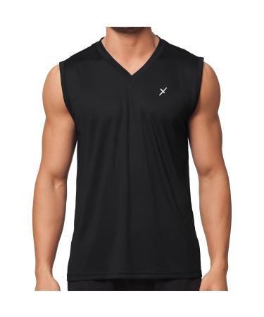 CFLEX Men's Sport Shirt Fitness Muscle Shirt Sportswear Collection XXL Black