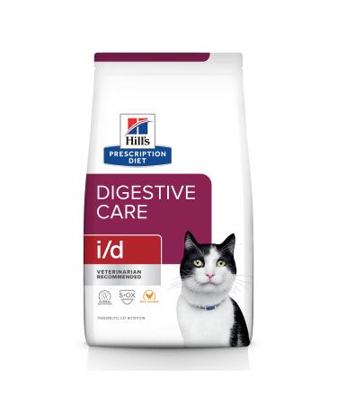Hill's Prescription Diet i/d Digestive Care Cat Food, Veterinary Diet 8.5 Pound (Pack of 1) White