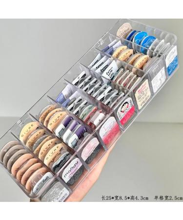 A Versatile Transparent Cosmetic Display Box with Four compartments for Lip Gloss Eye Shadow Nail Polish and Jewellery Four-compartmentdailydisposablecontactsstoragebox - Buy Online on GoSupps.com