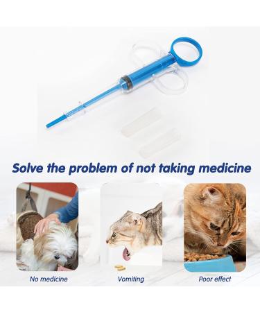 3 Pieces Pet Medicine Feeder Soft Tip Feeding Syringe Dispenser Tool with Measuring Cup for Pets Dogs Cats Feeder - Buy Online on GoSupps.com