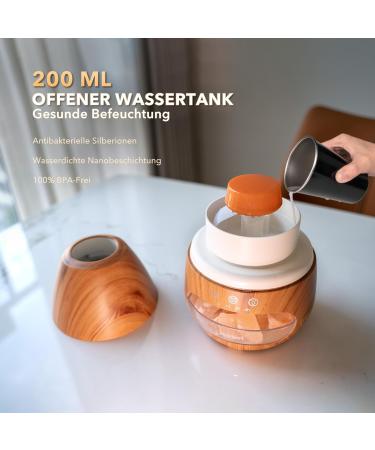 JEEBEL AROMA Diffuser - Himalayan Salt Lamp & Flame Effect 200ml Cool Fog Humidifier for Essential Oils Aromatherapy in Bedroom & Office - Buy Online on GoSupps.com