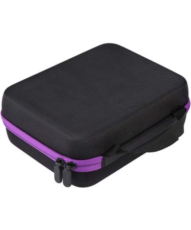 Jerliflyer Essential Oil Handbag - 30 Bottle Storage Case for Aromatherapy | Purple Essential Oil Organizer - Buy Online on GoSupps.com