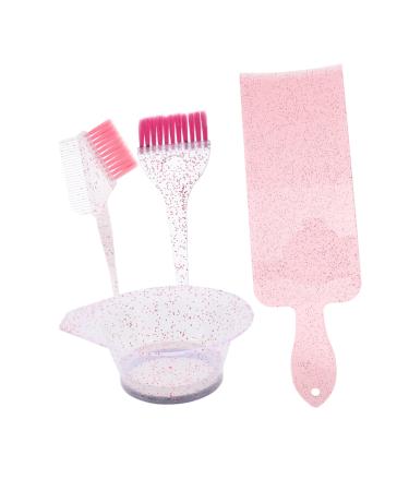 Baluue 1 Set Translucent Hair Dye Set Mixing Bowl and Brush Hair Dye Brush Hair Dye Bowls Hair Coloring Kit Hair Color Brush and Bowl Hair Dye Kit Brush and Bowl Hair Color Kit Pp 16.00X14.10X6.00CM As Shown