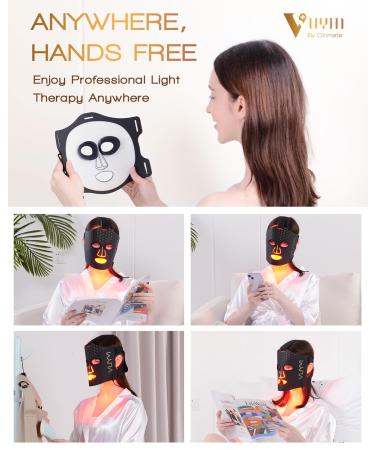 Infrared Light Therapy Mask - 292 LEDs | Anti-Aging Skin Brightening & Winkle Reduction | Lightweight Silicone Facial Care - Buy Online on GoSupps.com