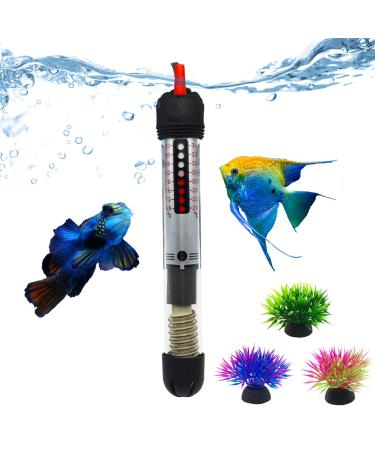 Bnzaq Fish Tank Aquarium Heater - Adjustable Temperature Submersible Thermostat Heater,25W/50W/100W/150W/200W/300W