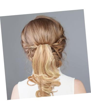 Angoily extend High temperature wire Hair piece Donut long curly hair pieces claw clips for curly hair curly wig bun short human hair wigs curls short hair wigs short hair - Buy Online on GoSupps.com